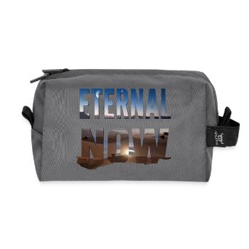 Eternal Now - Recycled Toiletry Zip Bag - anthracite - Front