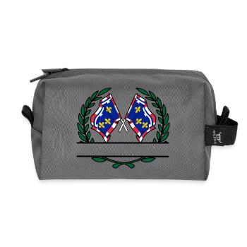 Centre-Val de Loire Namespace - Recycled Toiletry Zip Bag - anthracite - Front