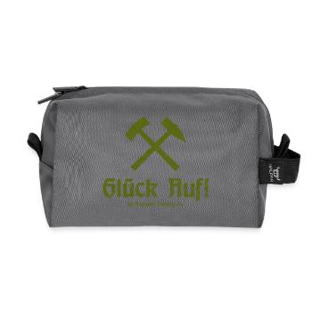 Bonne chance! - Ruhrpott - Zeche - Zollverein - Trousse de toilette en tissu recyclé - anthracite - Devant