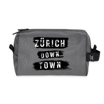 Zürich Down Town - Recycelte Kulturtasche - Anthrazit - Vorne