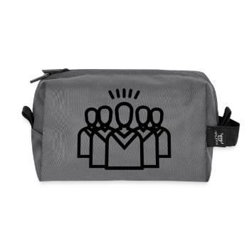 choir - Recycled Toiletry Zip Bag - anthracite - Front