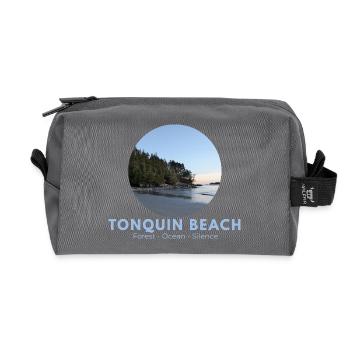 Tonquin Beach Forest Ocean - Recycled Toiletry Zip Bag - anthracite - Front