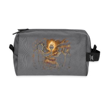 Veterans Day for Democrats - Recycled Toiletry Zip Bag - anthracite - Front