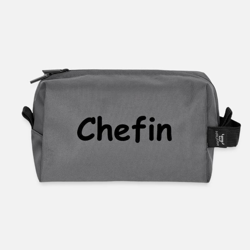 Chefin - Recycled Toiletry Zip Bag - anthracite