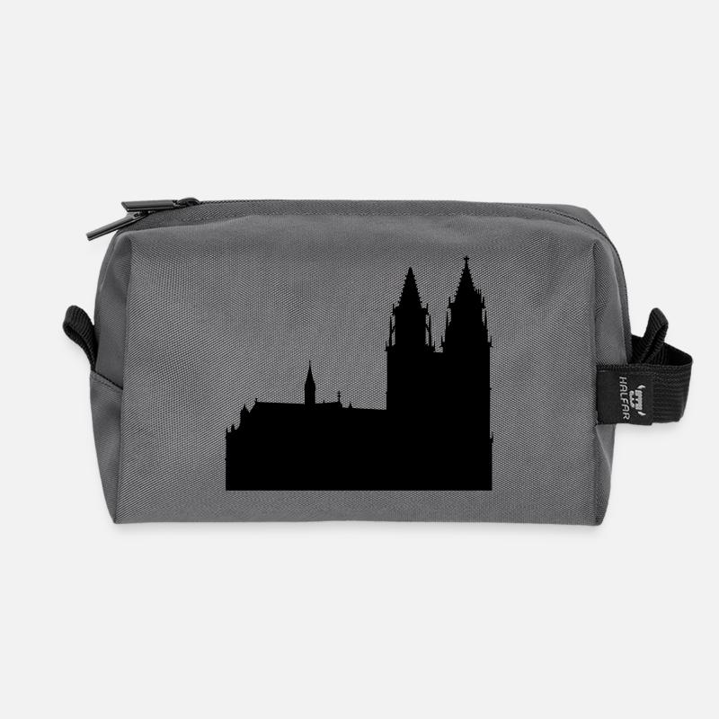 Magdeburger Dom - Recycelte Kulturtasche - Anthrazit