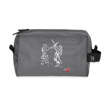 Blanc SWORD MÉDIÉVAL - Trousse de toilette en tissu recyclé - anthracite - Devant