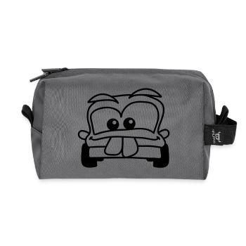 car - Recycelte Kulturtasche - Anthrazit - Vorne