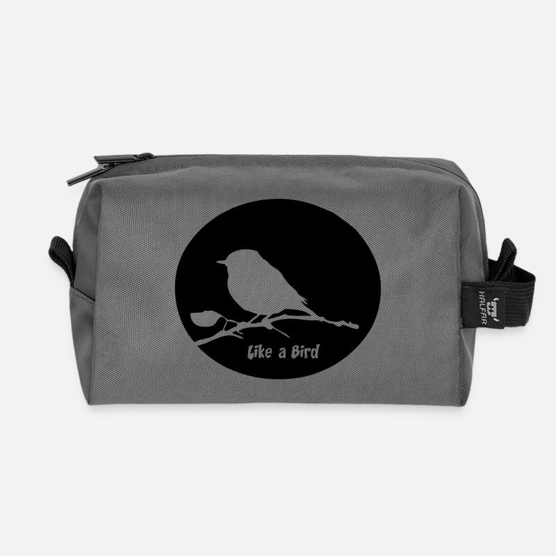 oiseau - Recycelte Kulturtasche - Anthrazit