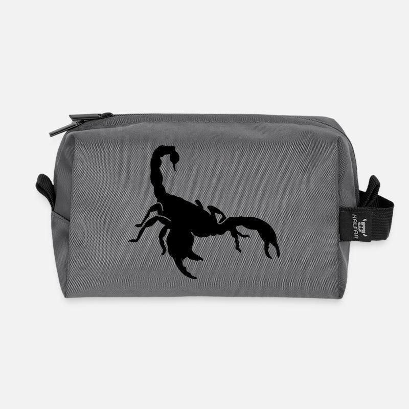 Skorpion - Recycelte Kulturtasche - Anthrazit