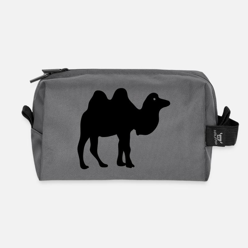 Kamel - Recycelte Kulturtasche - Anthrazit