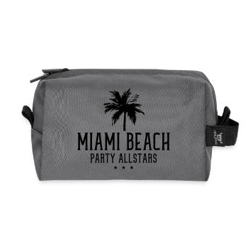 miami beach party allstars - Recycelte Kulturtasche - Anthrazit - Vorne
