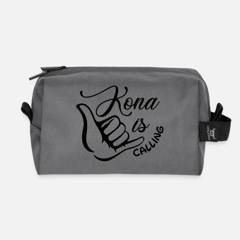 Triathlon - Kona is calling - Recycelte Kulturtasche - Anthrazit
