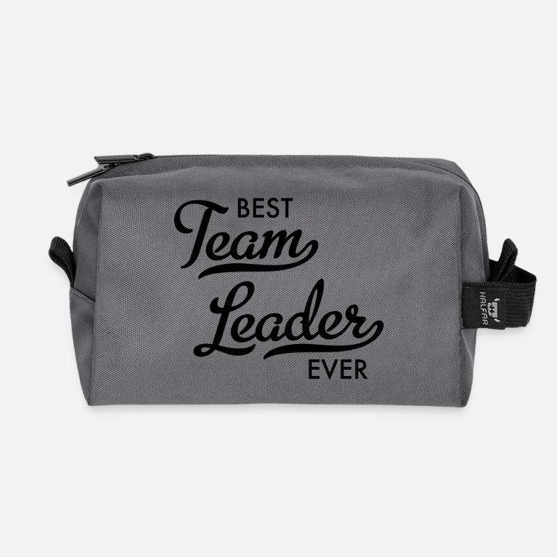 best team leader - Recycelte Kulturtasche - Anthrazit