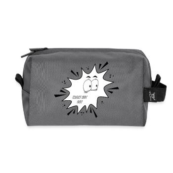 Crazy Hot Guy - Recycled Toiletry Zip Bag - anthracite - Front