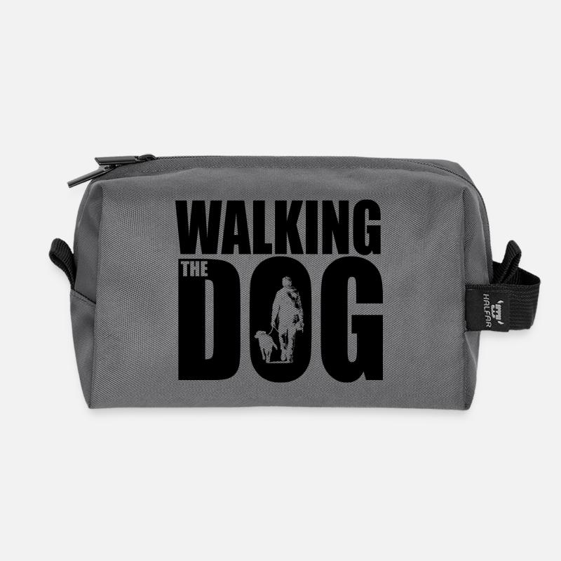 Walking the Dog - Recycelte Kulturtasche - Anthrazit