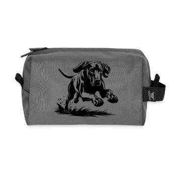 Weimaraner - Recycelte Kulturtasche - Anthrazit - Vorne