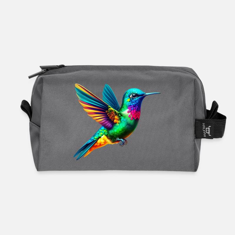 Kolibri - Recycelte Kulturtasche - Anthrazit