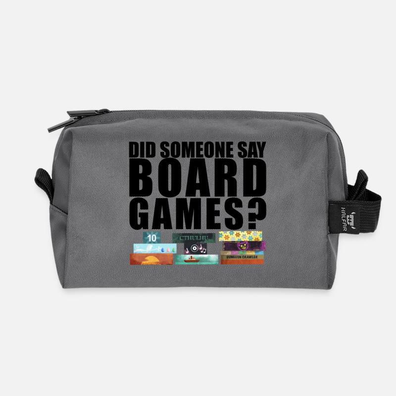 Did someone say board games? Brettspiele - Recycelte Kulturtasche - Anthrazit