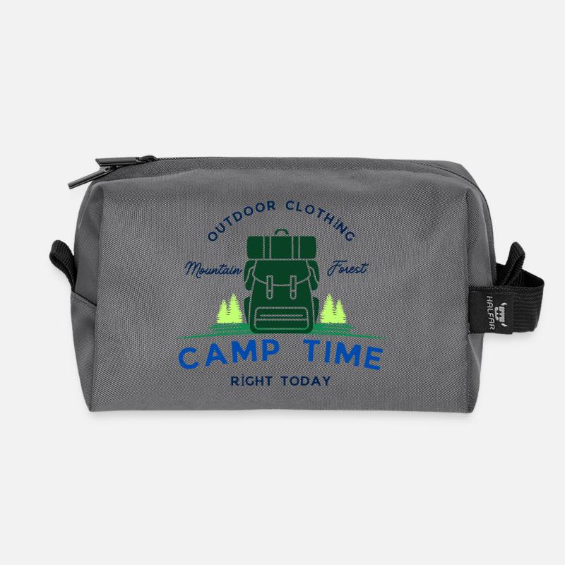 Camp tıme - Recycelte Kulturtasche - Anthrazit