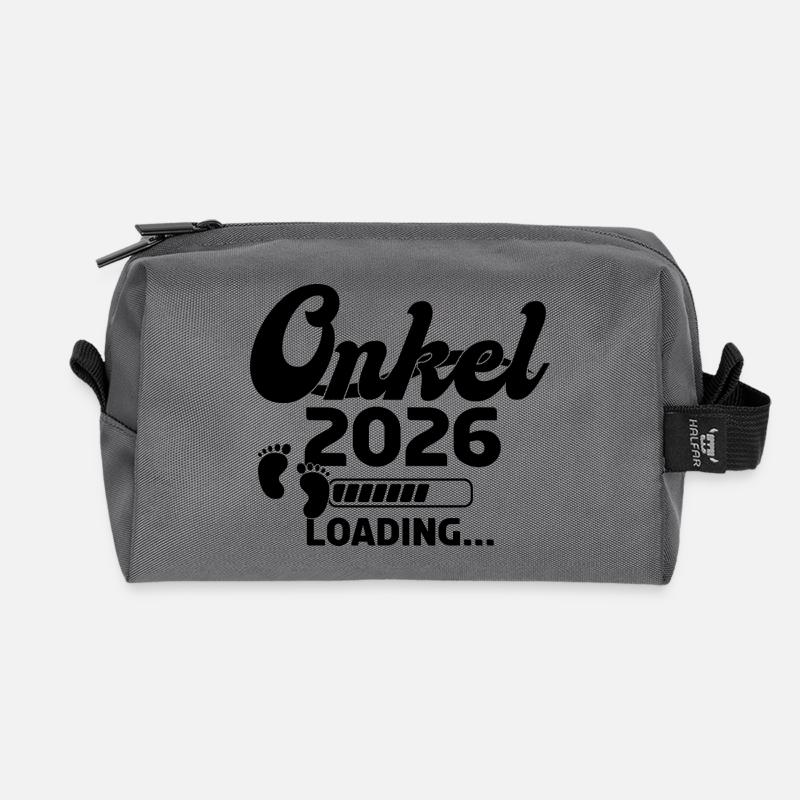Onkel 2026 Loading - Recycelte Kulturtasche - Anthrazit