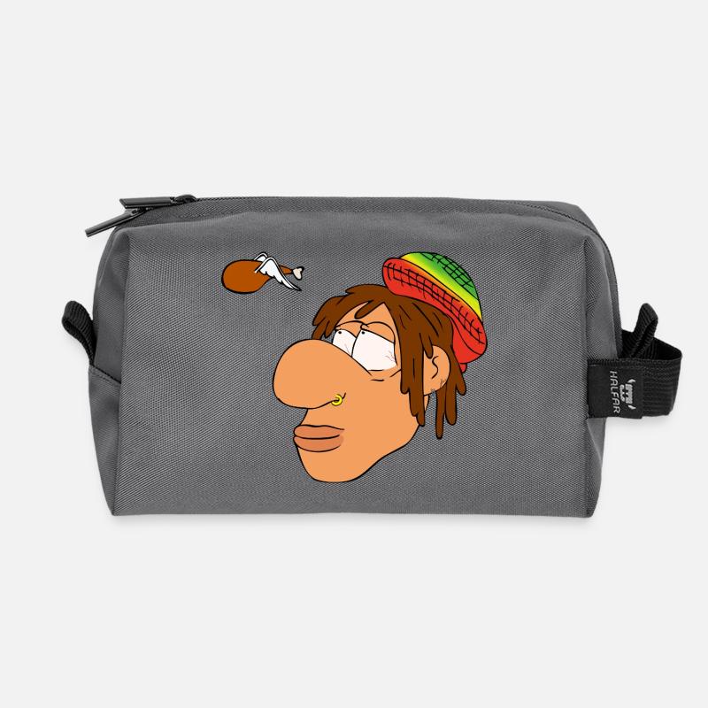 KNOLLE Dream about Chicken Dinner - Recycelte Kulturtasche - Anthrazit