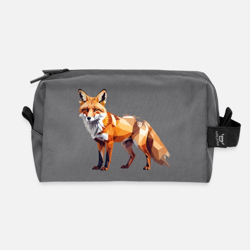Fuchs1 - Recycelte Kulturtasche - Anthrazit