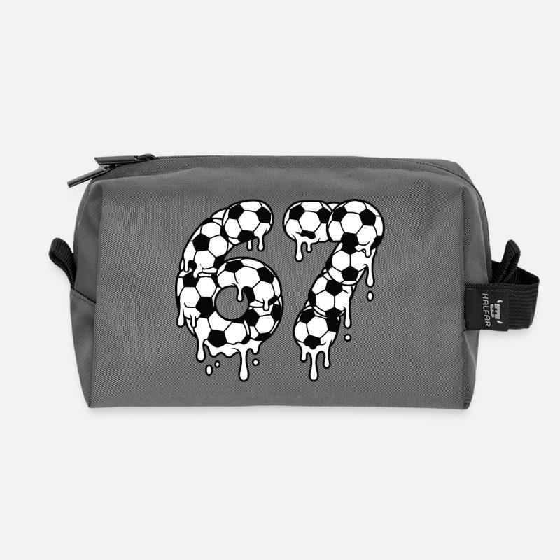 Tropping Soccer 67 Graffiti Six Seven - Recycelte Kulturtasche - Anthrazit