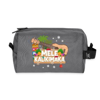 Hawaiian Ukulele Uke Christmas - Recycelte Kulturtasche - Anthrazit - Vorne