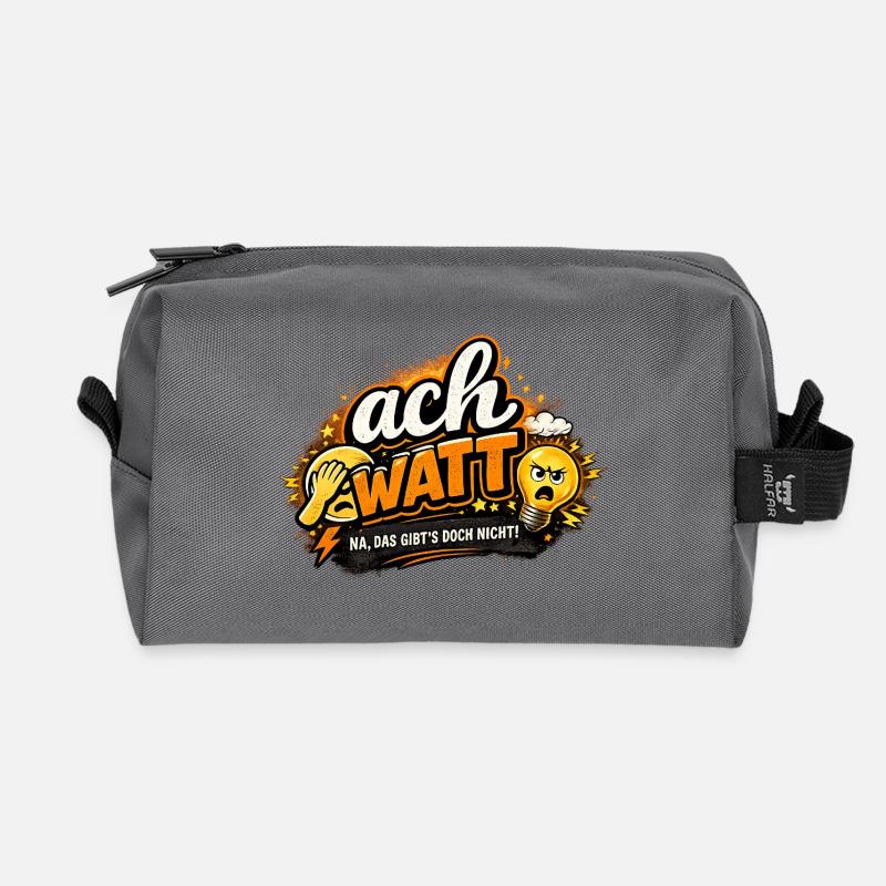 Ach Watt Humor – Unglaublich! - Recycelte Kulturtasche - Anthrazit