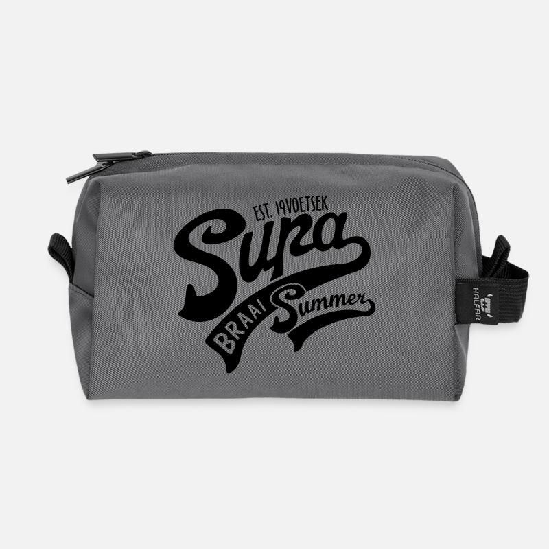 Supa Braai Sommer - Recycelte Kulturtasche - Anthrazit