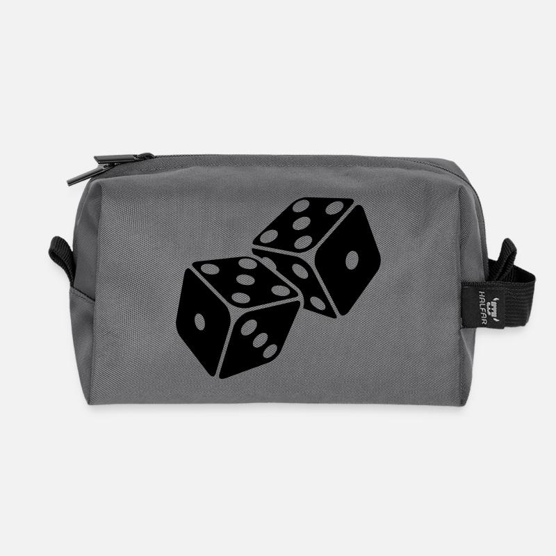 Dice 5er Pash - Five-piece - Recycled Toiletry Zip Bag - anthracite
