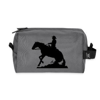 Équitation Western Man - Trousse de toilette en tissu recyclé - anthracite - Devant