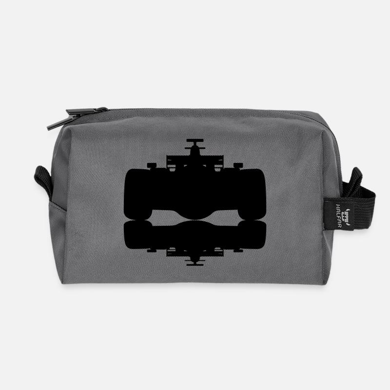 F1 #2 - Recycled Toiletry Zip Bag - anthracite