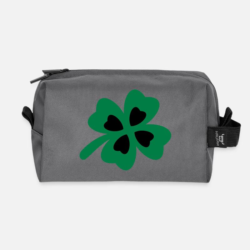 kleeblatt - Recycelte Kulturtasche - Anthrazit