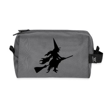Witch - Recycled Toiletry Zip Bag - anthracite - Front
