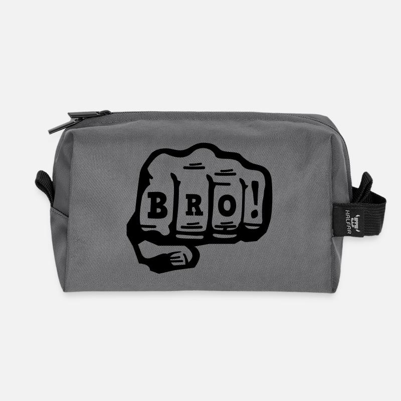 bro - Recycelte Kulturtasche - Anthrazit