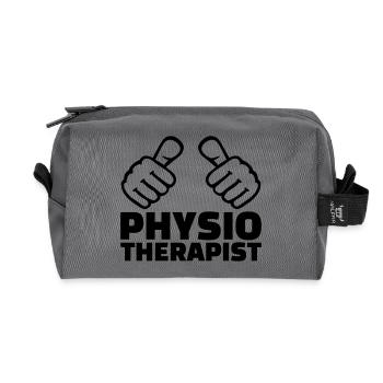 Physiotherapist - Recycled Toiletry Zip Bag - anthracite - Front