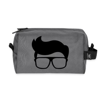 nerd - Trousse de toilette en tissu recyclé - anthracite - Devant