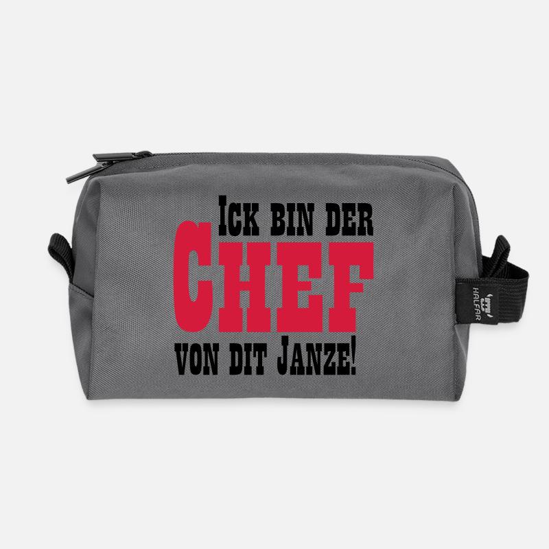 Chef von dit janze - Recycelte Kulturtasche - Anthrazit