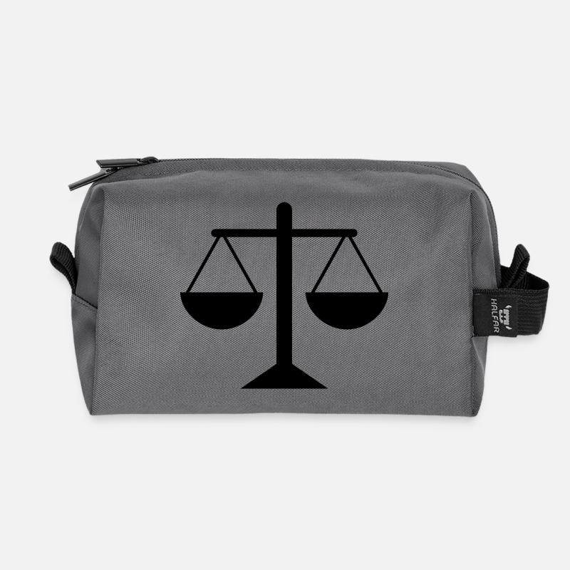 Waage - Recycelte Kulturtasche - Anthrazit