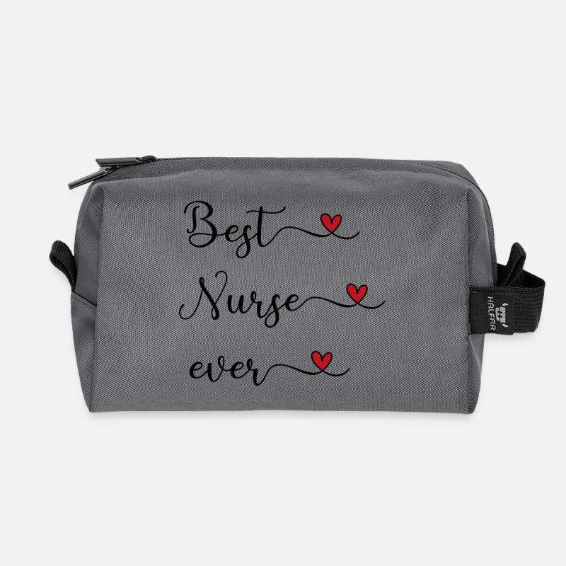Nurse - Recycled Toiletry Zip Bag - anthracite
