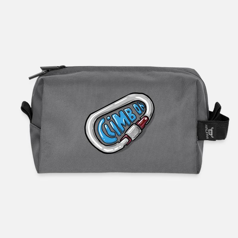 Climb On - Kletter Karabiner - Recycelte Kulturtasche - Anthrazit