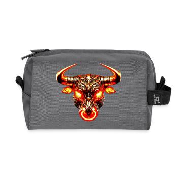 Bull - Recycelte Kulturtasche - Anthrazit - Vorne
