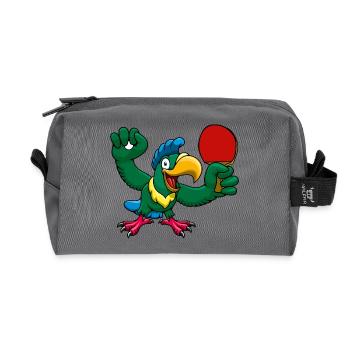 Ping Pong Champion Design Table Tennis and - Recycled Toiletry Zip Bag - anthracite - Front