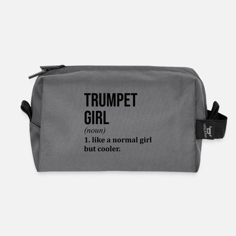 Trompete - Recycelte Kulturtasche - Anthrazit