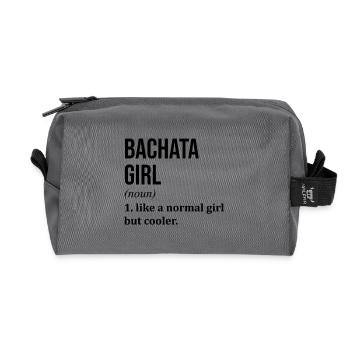 Bachata - Recycled Toiletry Zip Bag - anthracite - Front