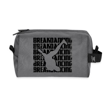 Breakdance - Recycelte Kulturtasche - Anthrazit - Vorne