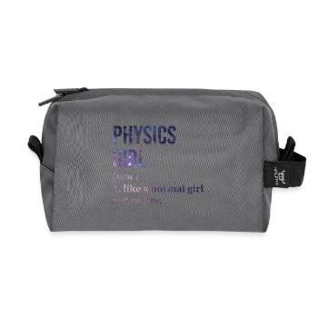 Physics - Recycled Toiletry Zip Bag - anthracite - Front