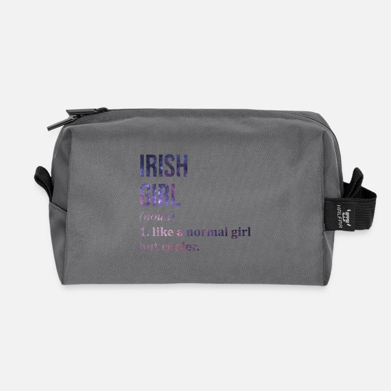 Irland - Recycelte Kulturtasche - Anthrazit