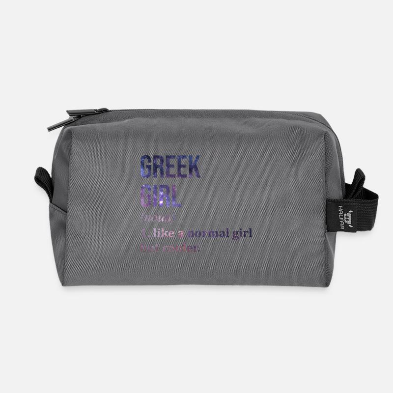 Griechenland - Recycelte Kulturtasche - Anthrazit